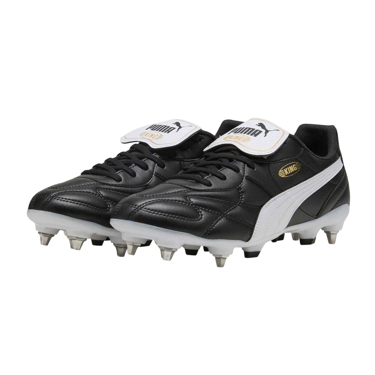 Puma Black - Pack Shot - Puma Mens King Top Leather Soft Ground Football Boots
