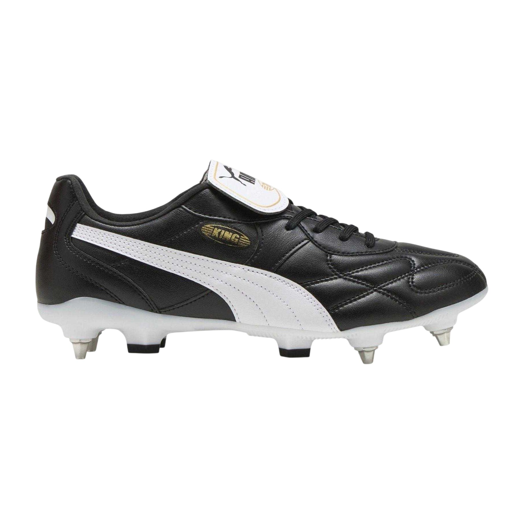 Puma Black - Front - Puma Mens King Top Leather Soft Ground Football Boots