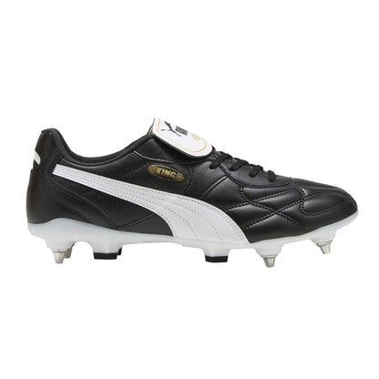 Puma Black - Front - Puma Mens King Top Leather Soft Ground Football Boots