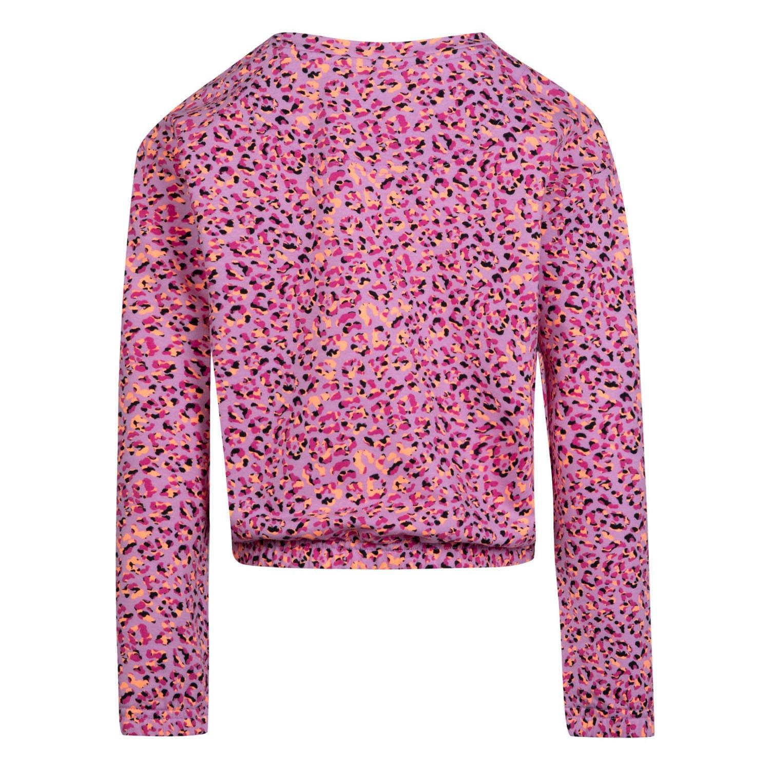 Pink - Back - Converse Childrens-Kids All-Over Print Crew Neck Sweatshirt