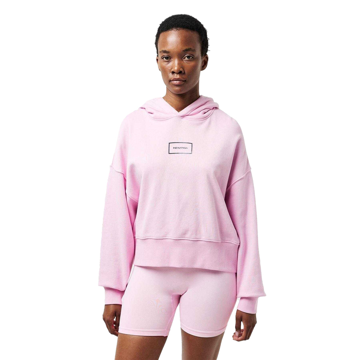 Chalk Pink - Lifestyle - PE Nation Womens-Ladies Global Pullover Hoodie