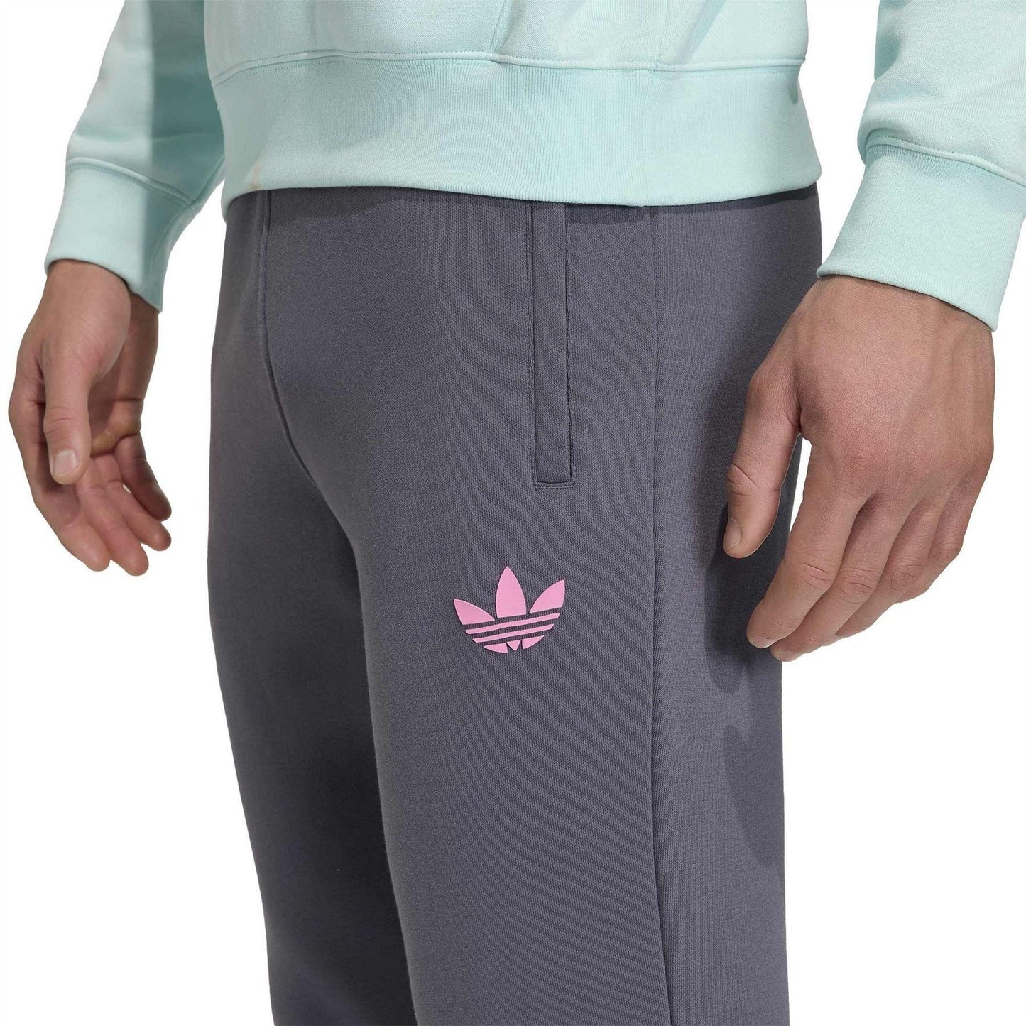 Dark Grey - Lifestyle - Adidas Mens Messi Logo Jogging Bottoms