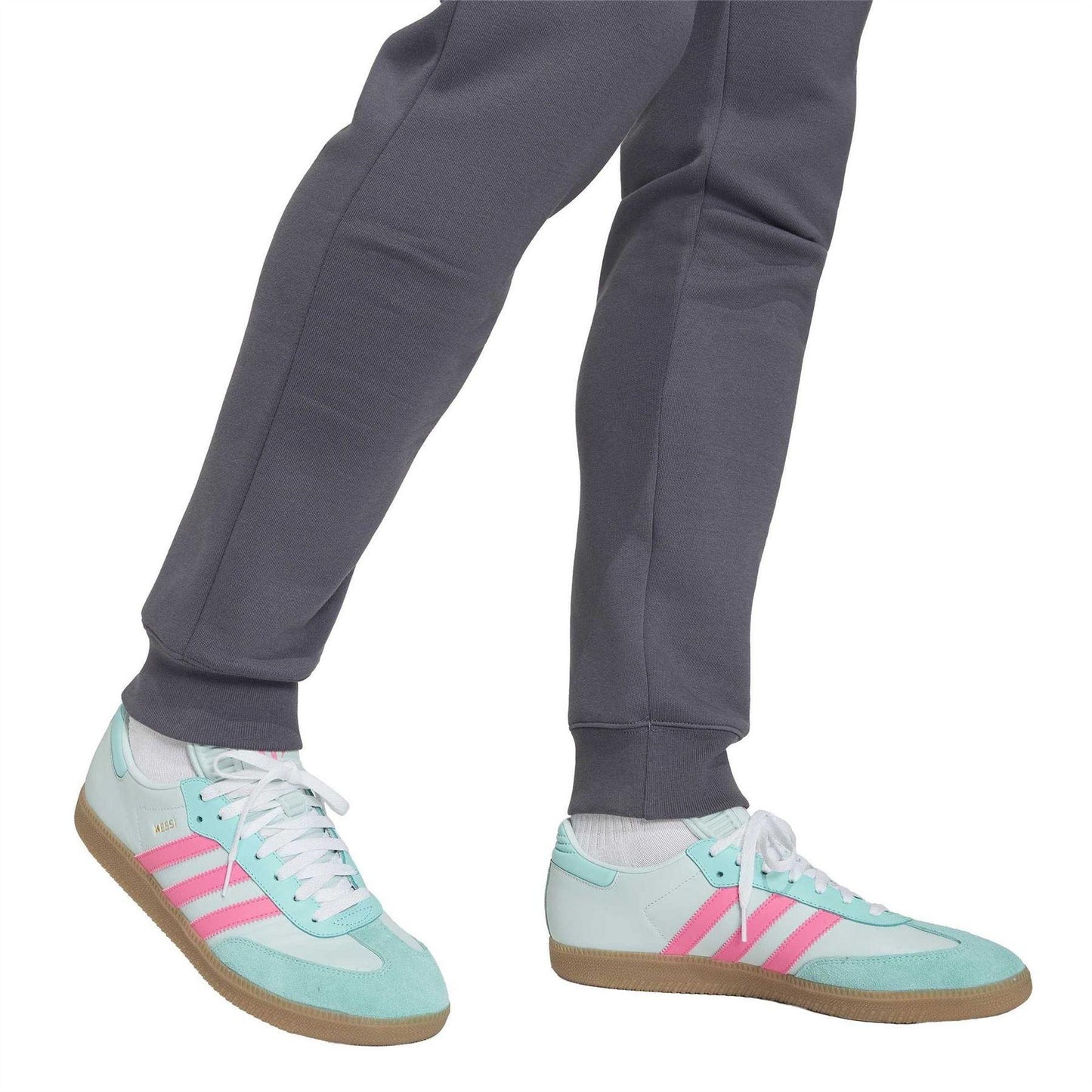 Dark Grey - Pack Shot - Adidas Mens Messi Logo Jogging Bottoms