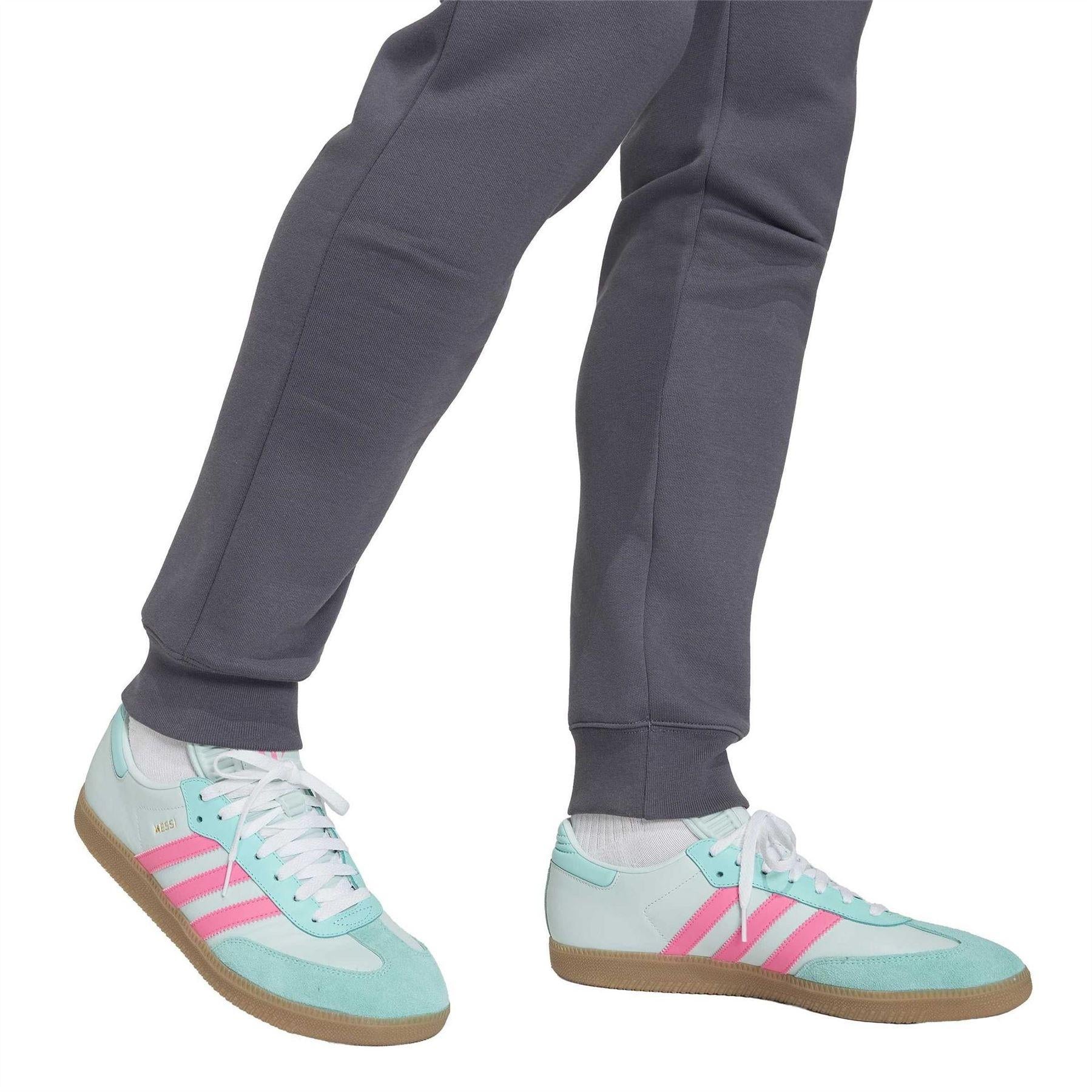 Dark Grey - Pack Shot - Adidas Mens Messi Logo Jogging Bottoms