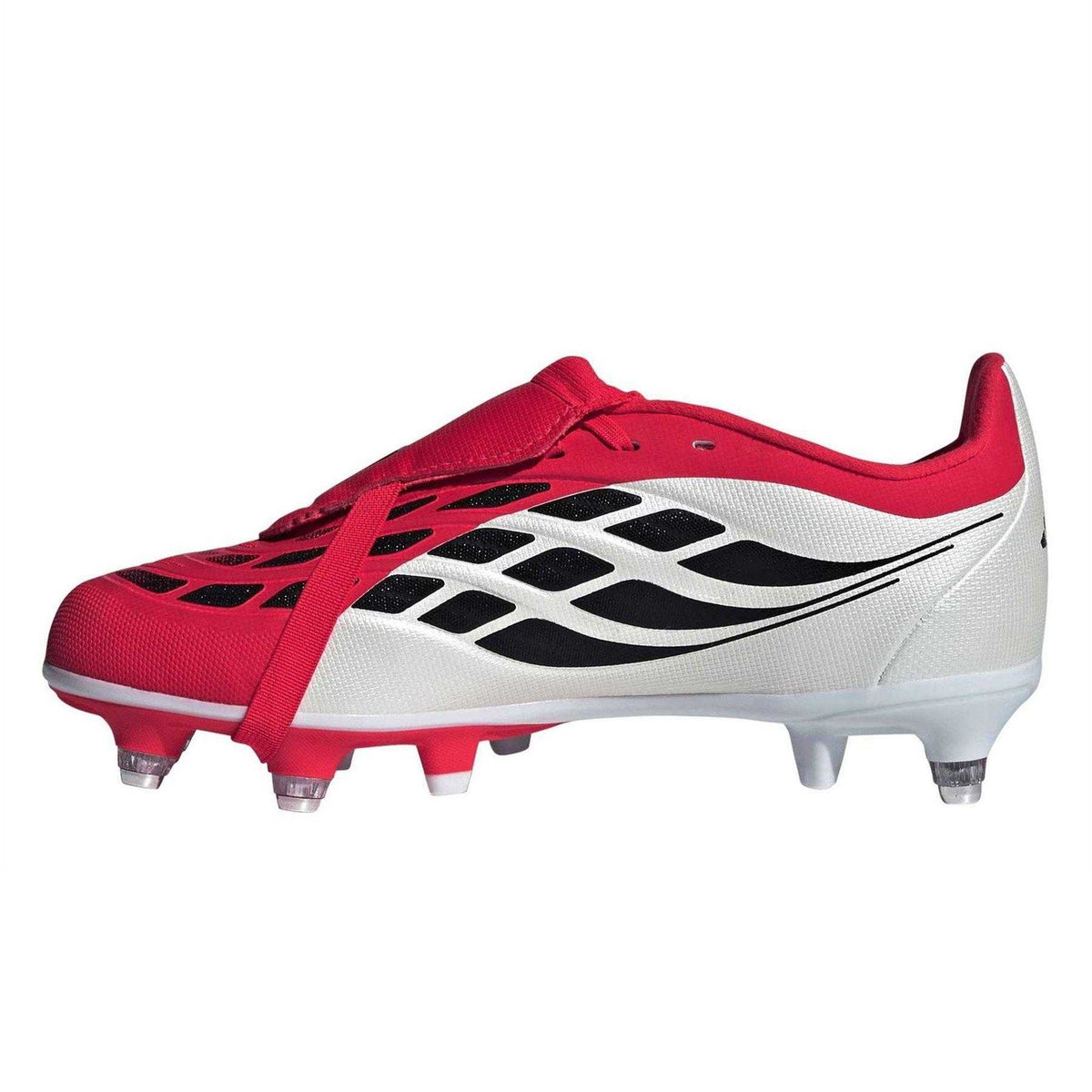 Lucid Red-Core Black - Side - Predator Childrens-Kids Predator League Soft Ground Football Boots