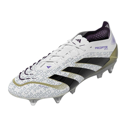 White - Side - Adidas Mens Predator Elite Soft Ground Football Boots