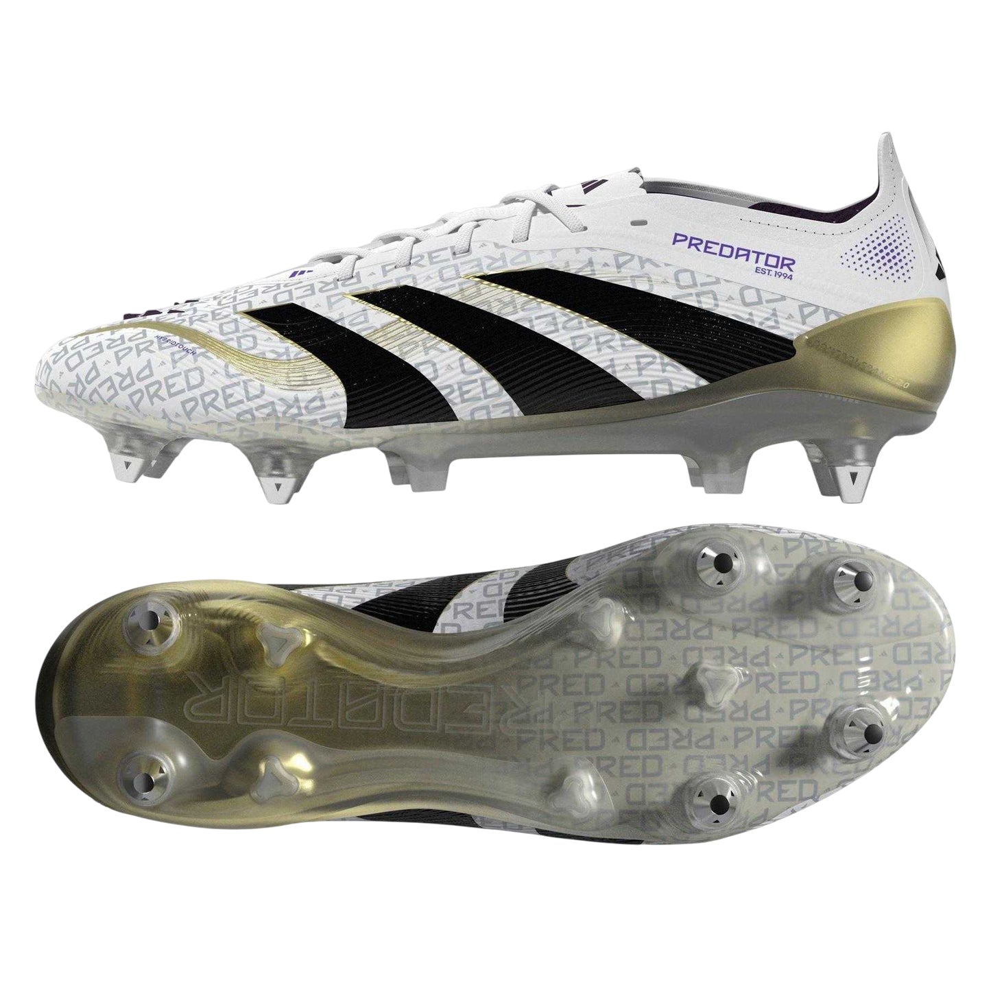 White - Lifestyle - Adidas Mens Predator Elite Soft Ground Football Boots