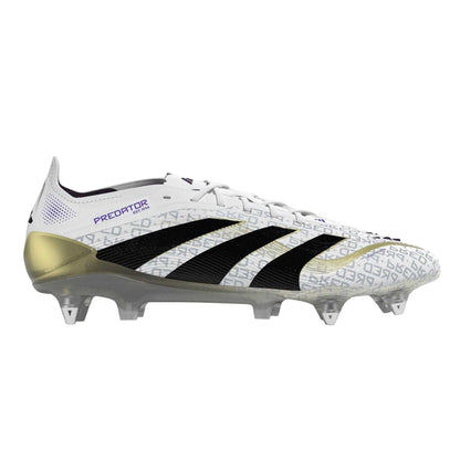 White - Front - Adidas Mens Predator Elite Soft Ground Football Boots