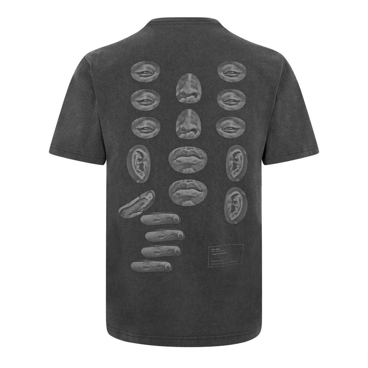 Washed Black - Back - Daily Paper Mens Logo T-Shirt