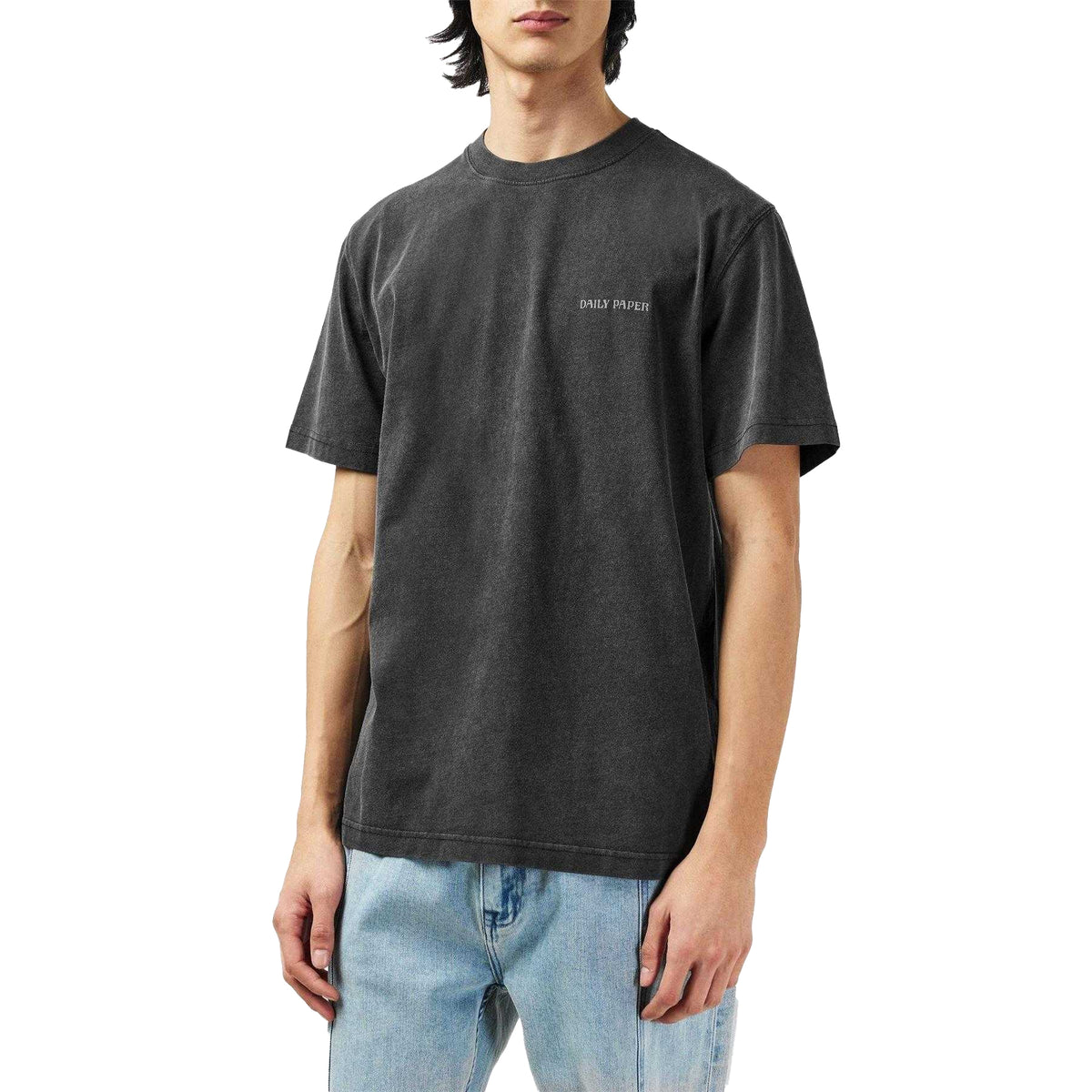 Washed Black - Side - Daily Paper Mens Logo T-Shirt