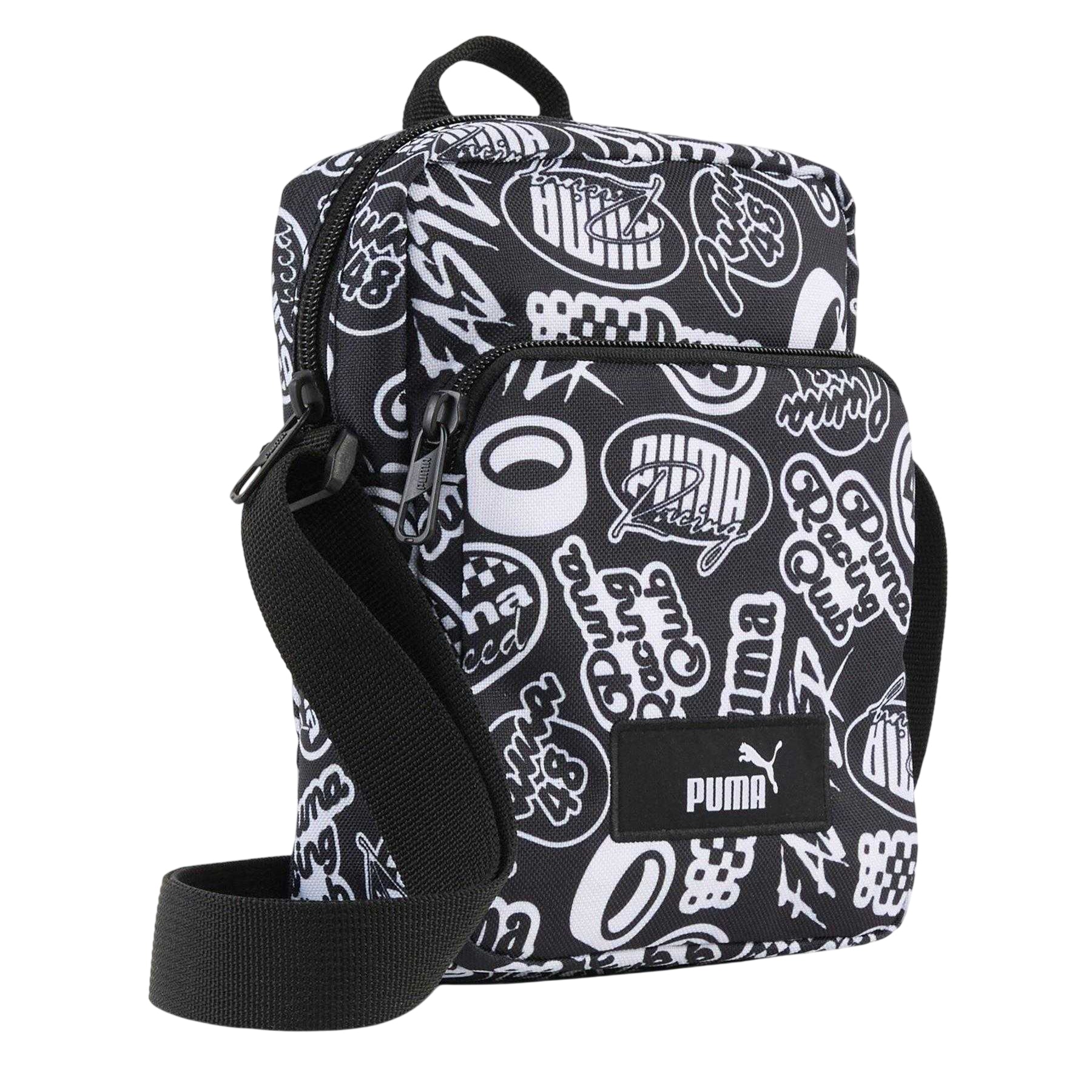 Black - Back - Puma Academy All-Over Print Crossbody Bag