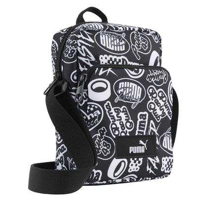 Black - Back - Puma Academy All-Over Print Crossbody Bag