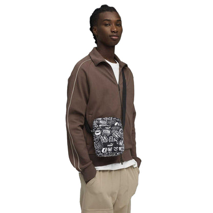 Black - Lifestyle - Puma Academy All-Over Print Crossbody Bag