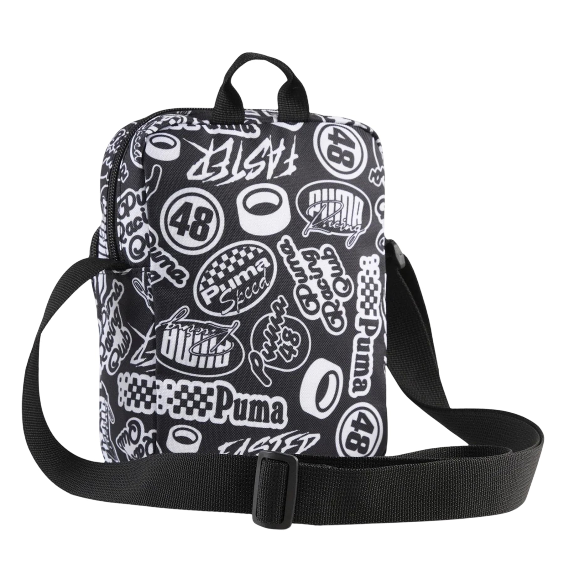 Black - Front - Puma Academy All-Over Print Crossbody Bag