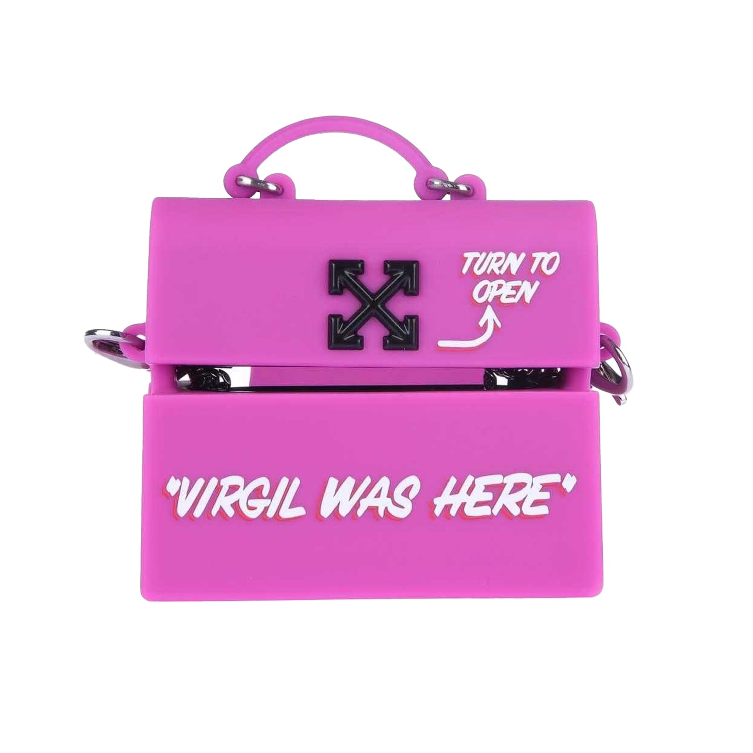 Lilac-White-Black - Front - Off White Jitney AirPod Pro Case