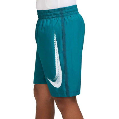 Spruce - Side - Nike Boys Dri-FIT Big Logo Shorts