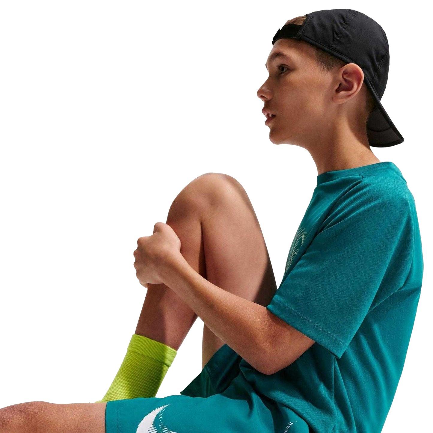 Spruce - Pack Shot - Nike Boys Dri-FIT Big Logo Shorts