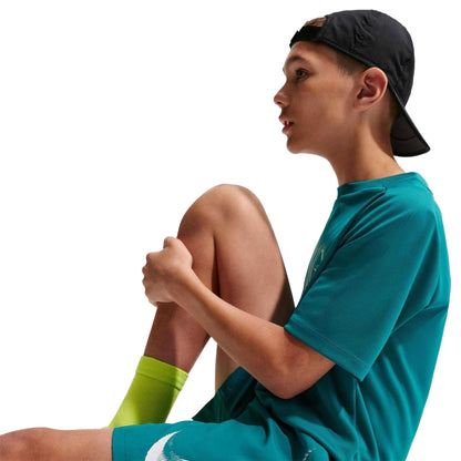 Spruce - Pack Shot - Nike Boys Dri-FIT Big Logo Shorts