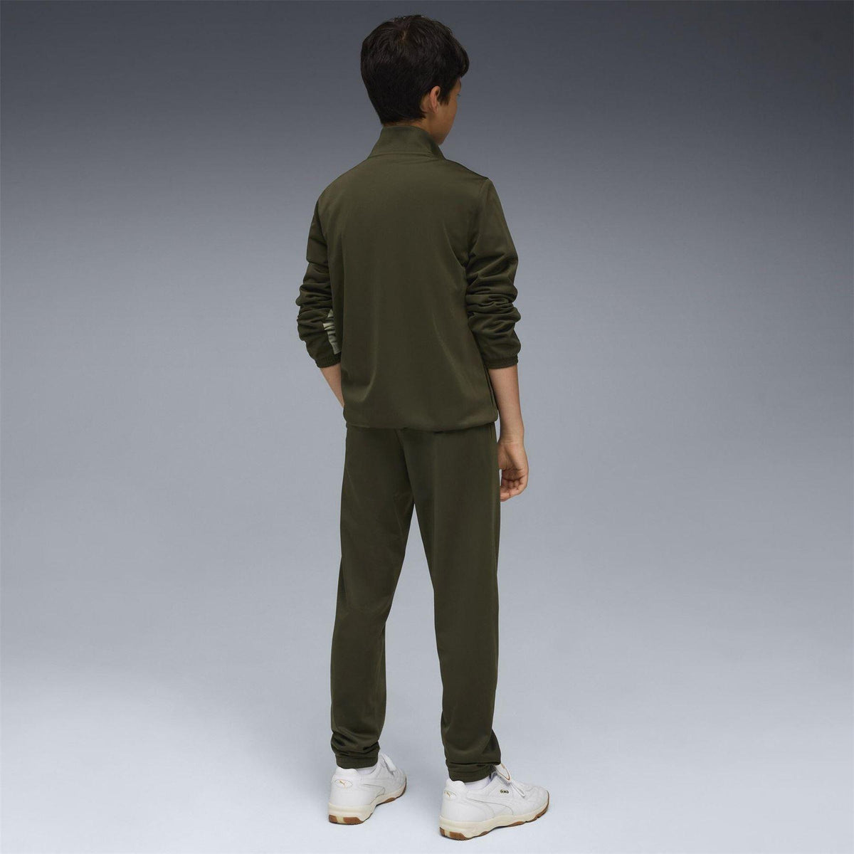 Dark Olive - Lifestyle - Puma Childrens-Kids Colour Block Tracksuit Top