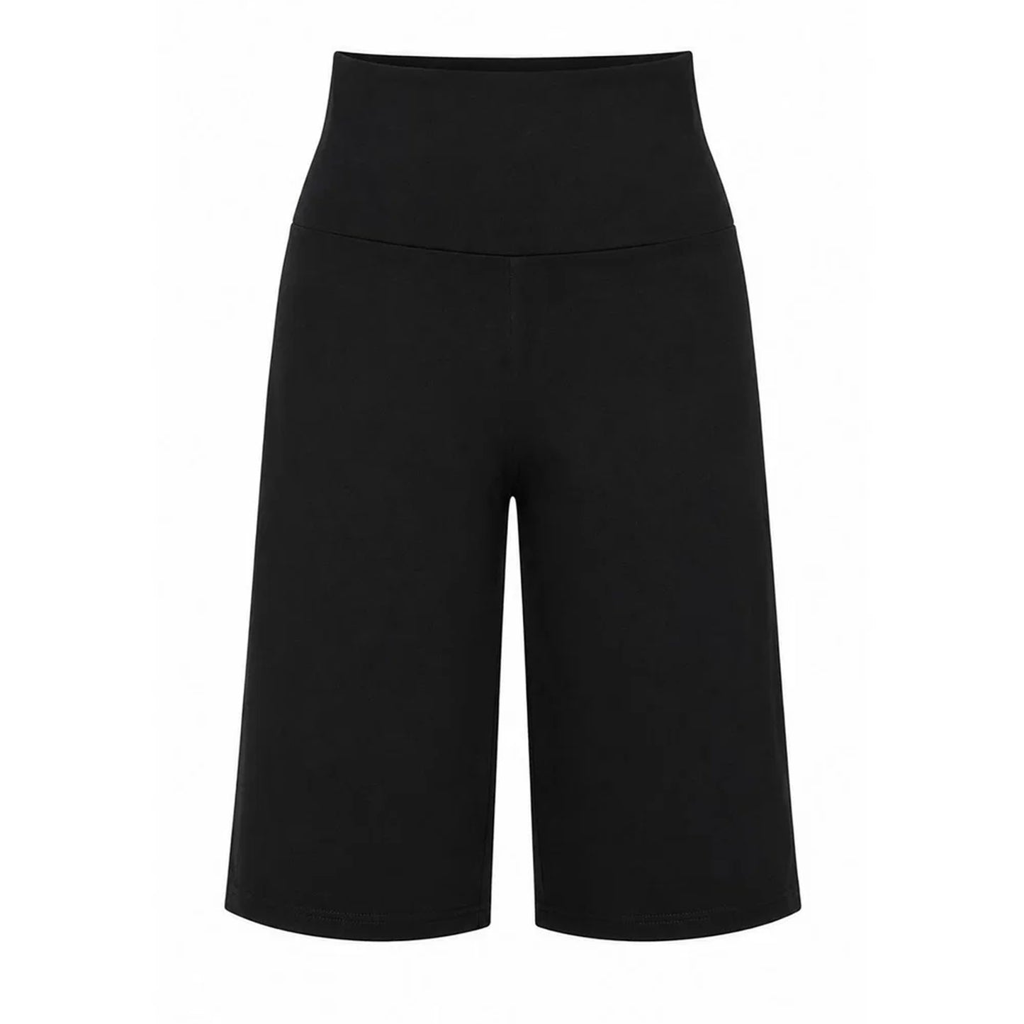 Black - Front - Miso Womens-Ladies Flared Capri Trousers