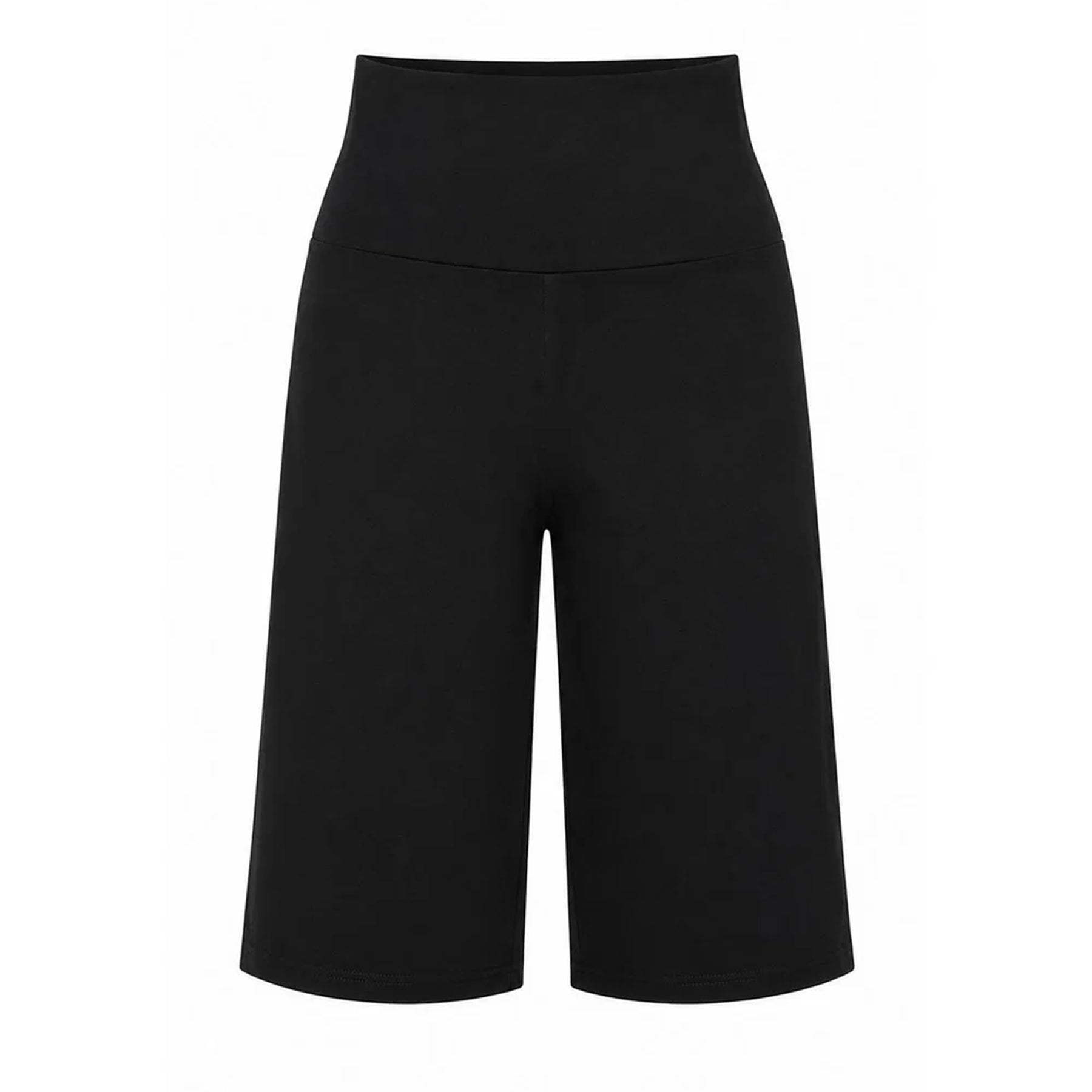Black - Front - Miso Womens-Ladies Flared Capri Trousers