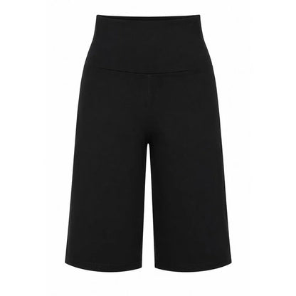Black - Front - Miso Womens-Ladies Flared Capri Trousers