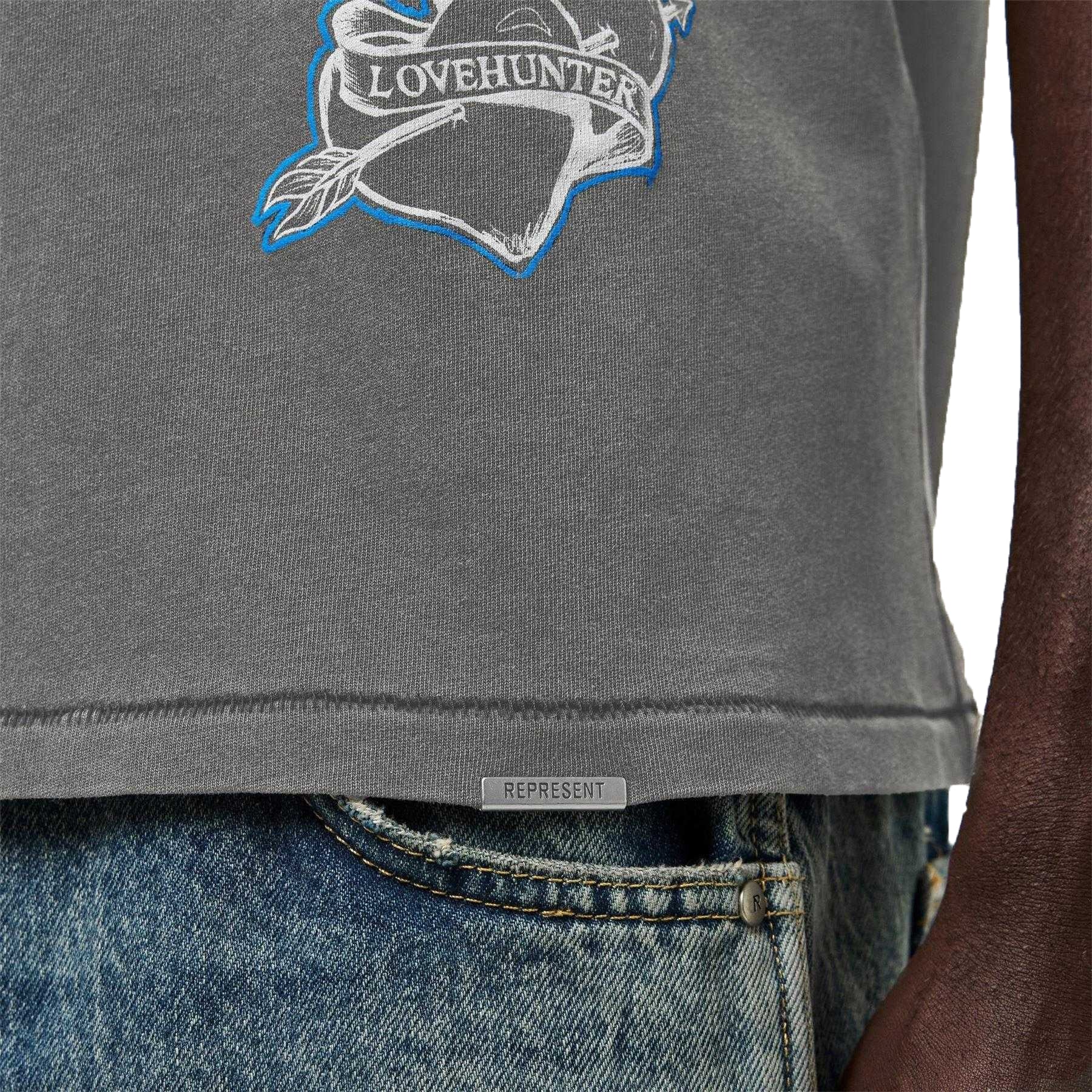 Vintage Grey - Side - Represent Mens Legacy Oversized T-Shirt