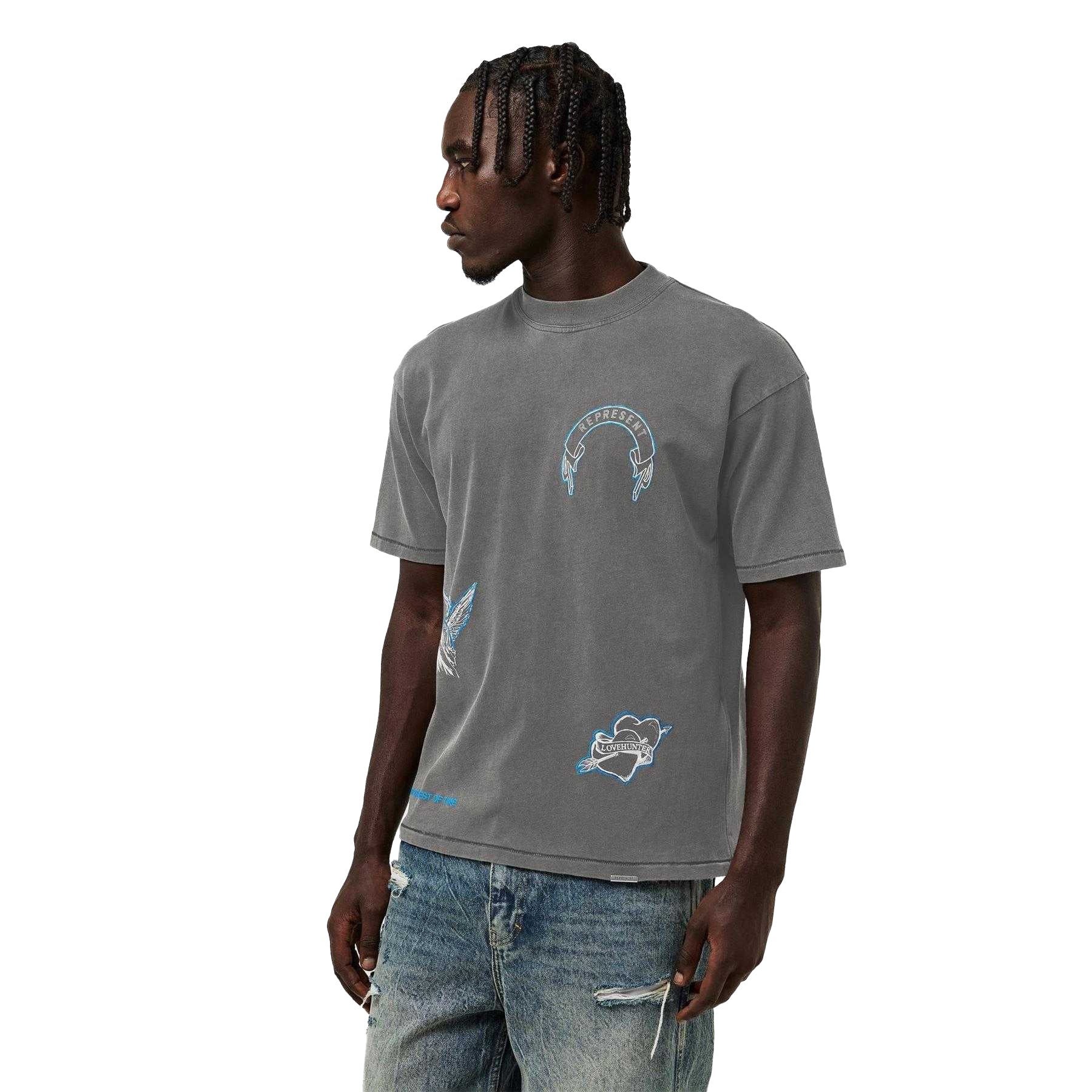 Vintage Grey - Lifestyle - Represent Mens Legacy Oversized T-Shirt