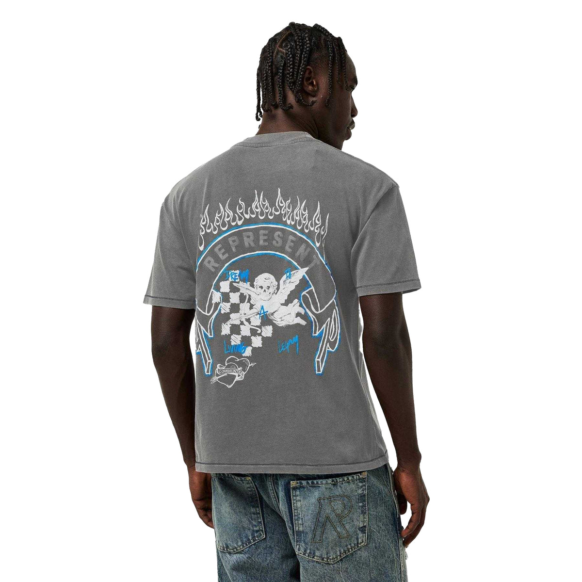 Vintage Grey - Pack Shot - Represent Mens Legacy Oversized T-Shirt