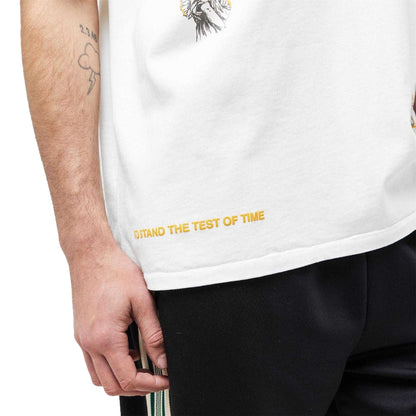 Vintage White - Side - Represent Mens Legacy Oversized T-Shirt