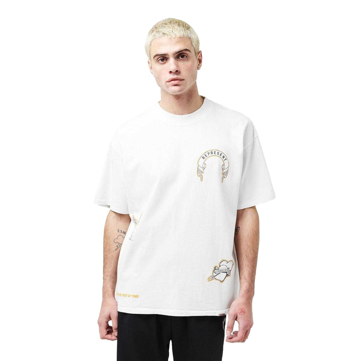 Vintage White - Lifestyle - Represent Mens Legacy Oversized T-Shirt