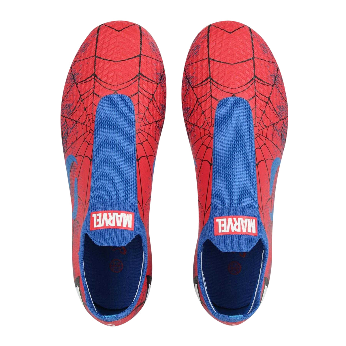 Blue-Red - Side - Sondico Boys Spider-Man Firm Ground Football Boots