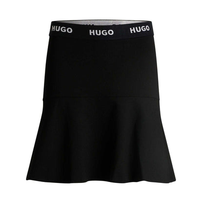 Black - Front - Hugo Womens-Ladies Relosana_1 Mini Skirt