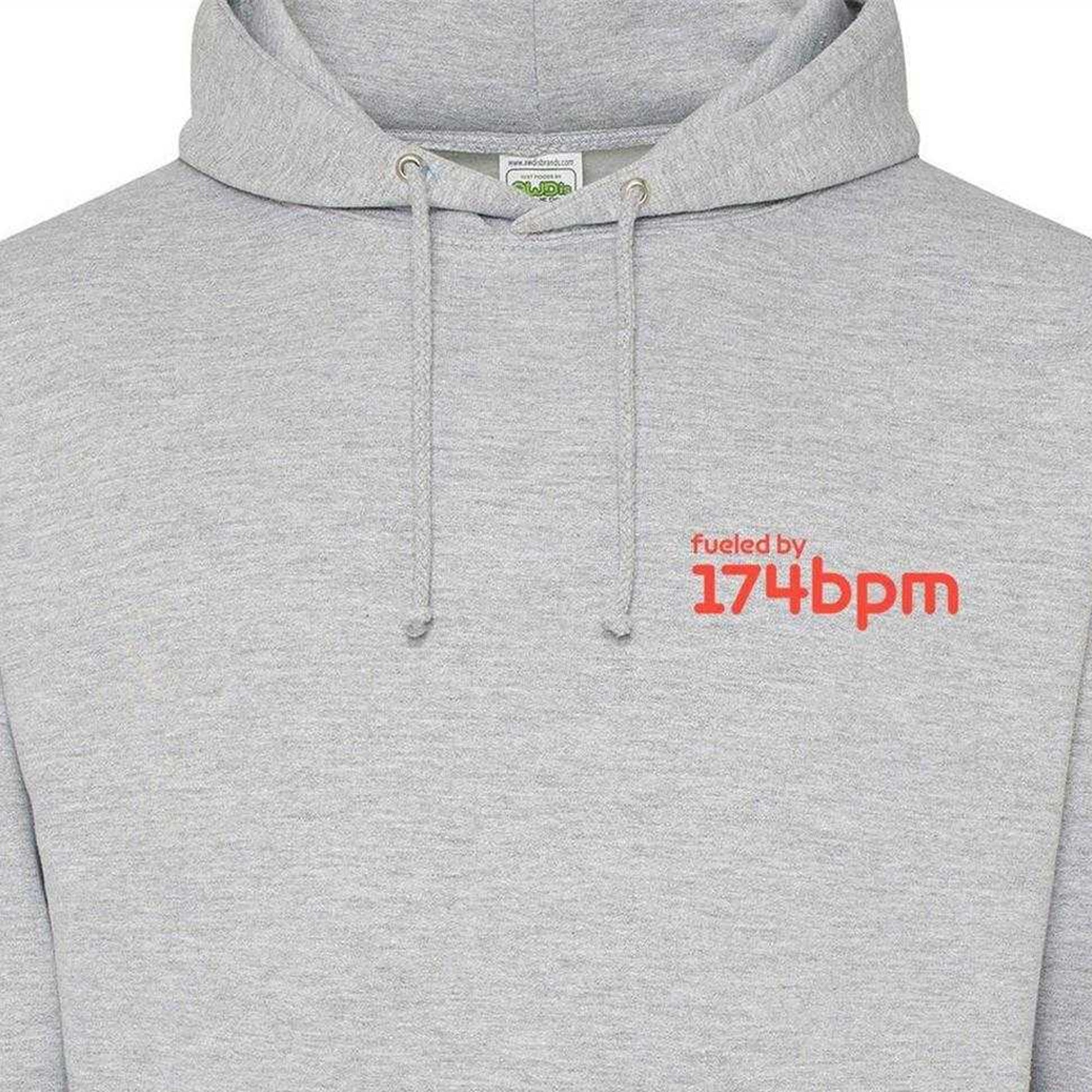 Grey - Lifestyle - AWD Mens Fueled By 174BPM Printed Hoodie