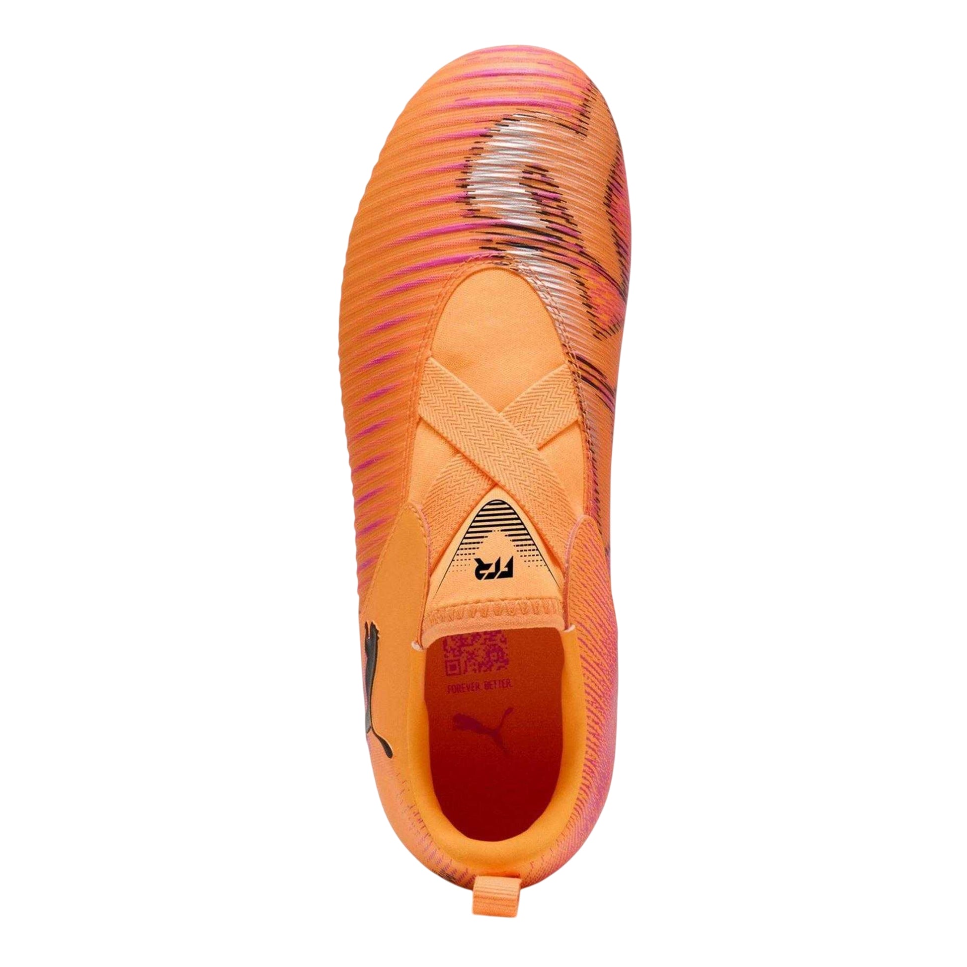 Hot Red-Black - Side - Puma Childrens-Kids Future 8 Match Firm Ground Football Boots