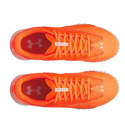 Orange - Side - Under Armour Mens U Shadow Lace Up Astro Turf Trainers