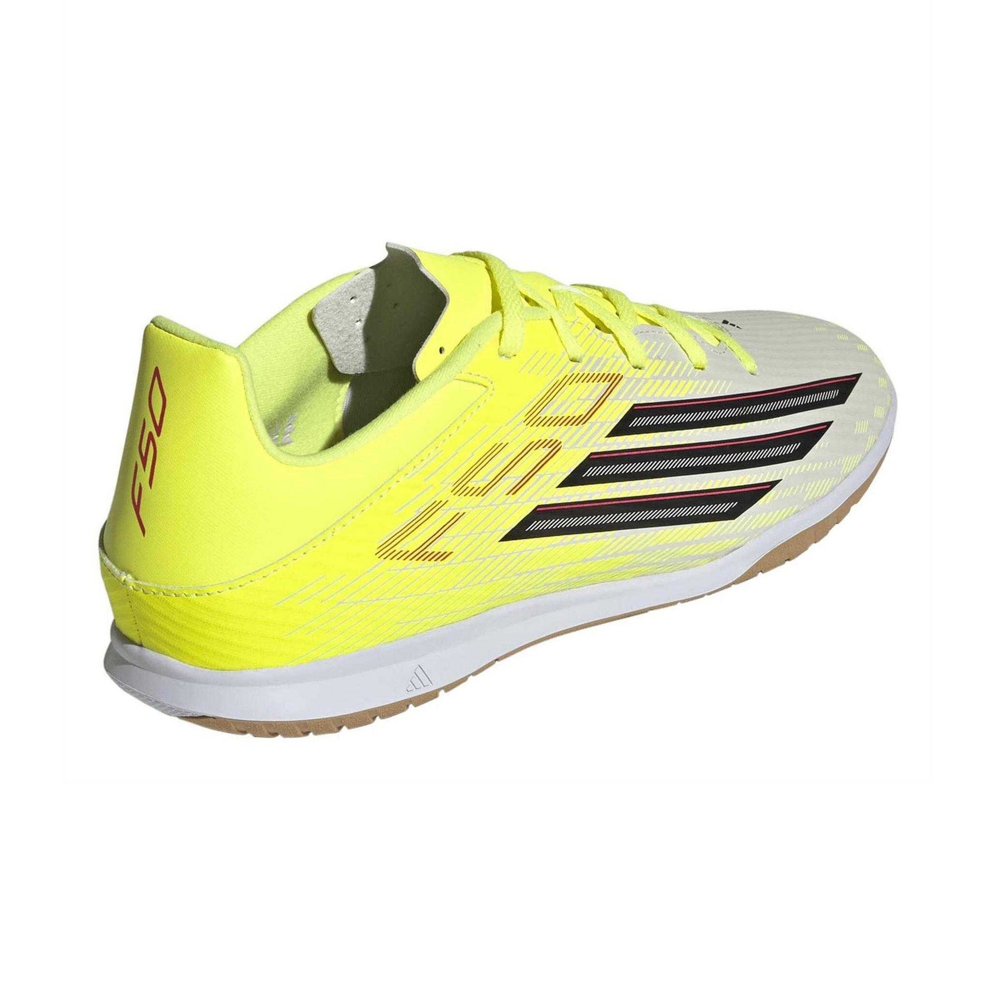 Solar Yellow - Back - Adidas Mens F50 Club Indoor Football Shoes