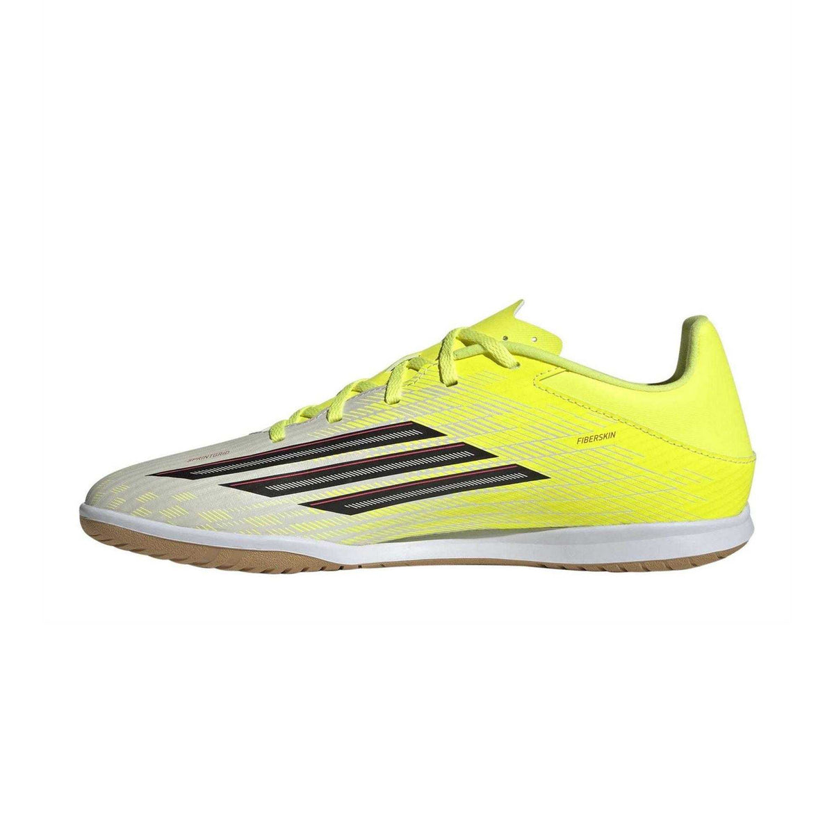 Solar Yellow - Side - Adidas Mens F50 Club Indoor Football Shoes