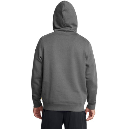 Grey - Pack Shot - Under Armour Mens Curry Splash Fleece Hoodie