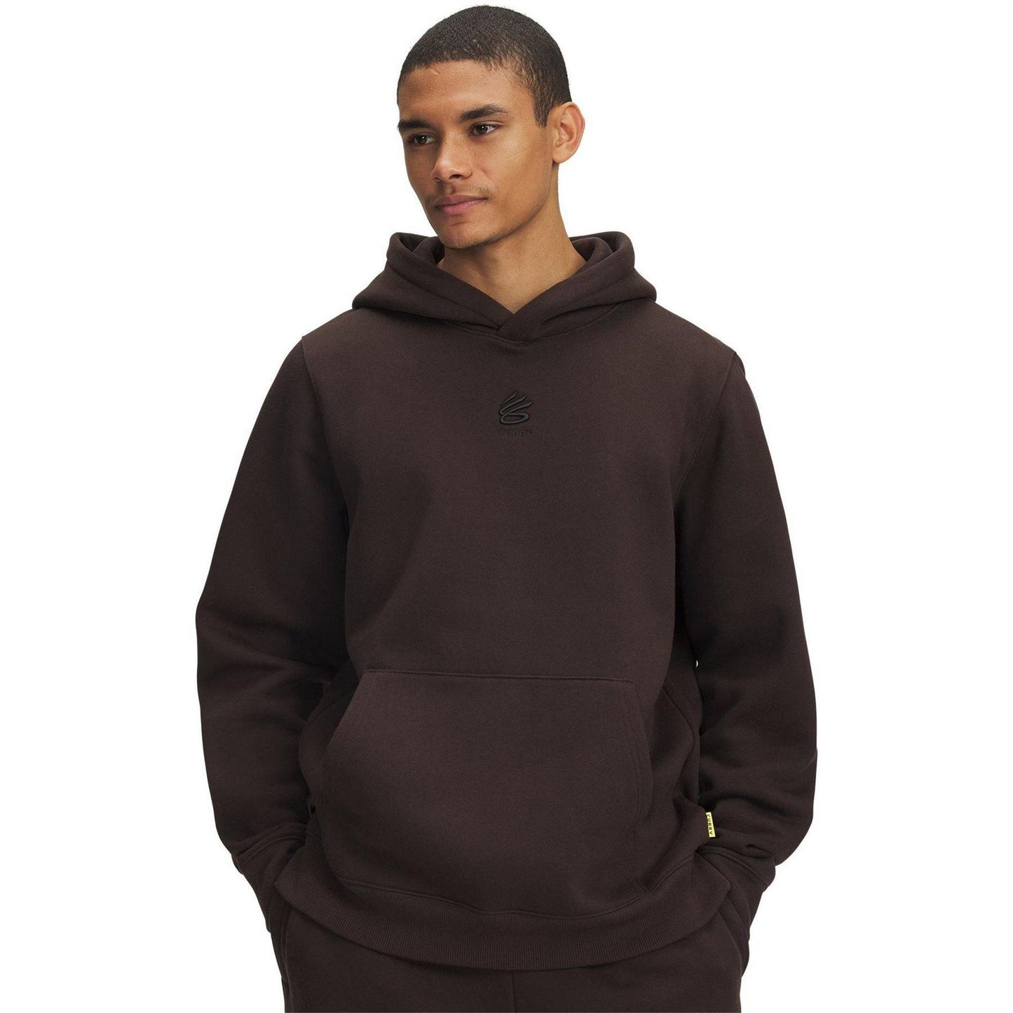 Brown - Front - Under Armour Mens Curry Splash Fleece Hoodie