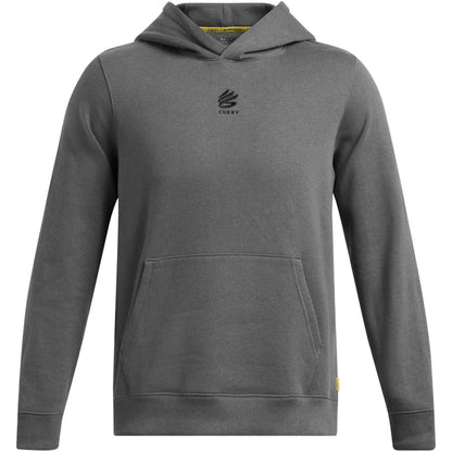 Grey - Front - Under Armour Mens Curry Splash Fleece Hoodie