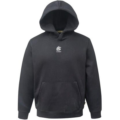 Black-White - Front - Under Armour Mens Curry Splash Fleece Hoodie