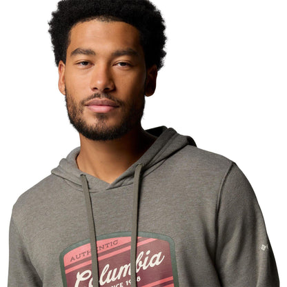 Charcoal - Side - Columbia Mens Trek Graphic Hoodie