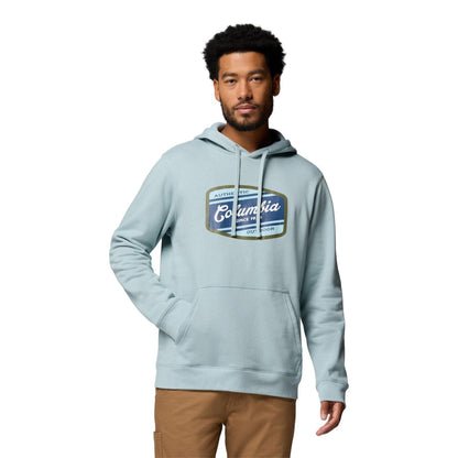 Blue - Front - Columbia Mens Trek Graphic Hoodie