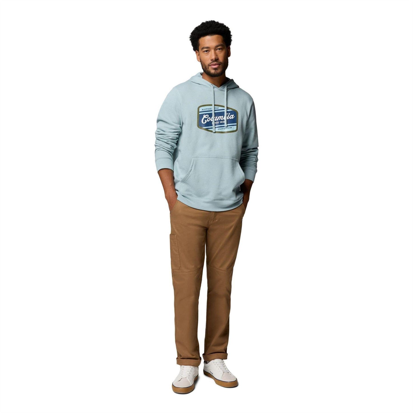 Blue - Lifestyle - Columbia Mens Trek Graphic Hoodie