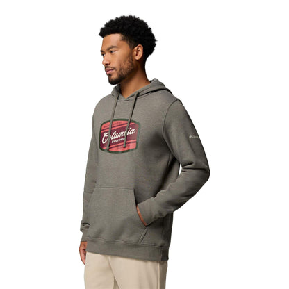 Charcoal - Front - Columbia Mens Trek Graphic Hoodie