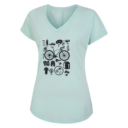 Mint - Side - Dare 2B Womens-Ladies Calm V Neck T-Shirt