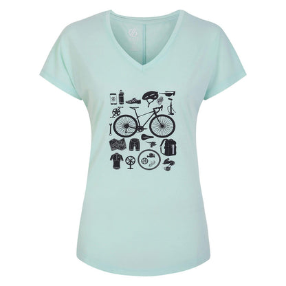 Mint - Front - Dare 2B Womens-Ladies Calm V Neck T-Shirt