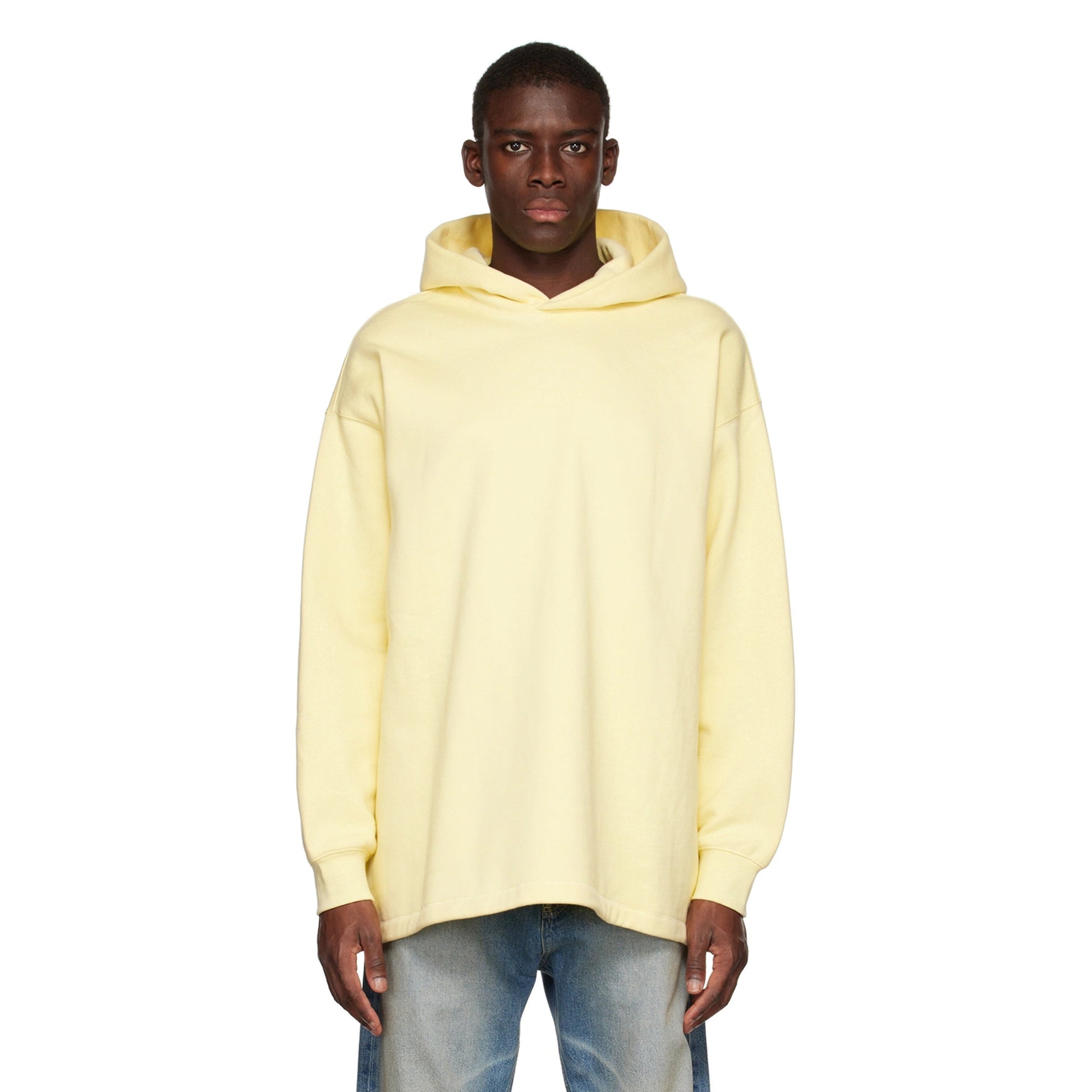 Canary Yellow - Pack Shot - Fear Of God Essentials Mens Relaxed Fit Hoodie