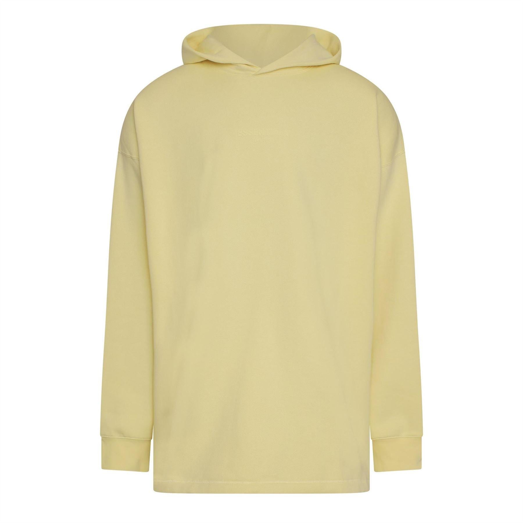 Canary Yellow - Front - Fear Of God Essentials Mens Relaxed Fit Hoodie